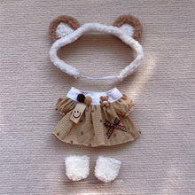 Load image into Gallery viewer, 20CM Cotton Doll Rompers Cartoon Plush Doll Replacement Outfit Dress Playing House Accessories Mini Clothes
