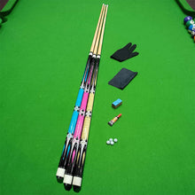 Load image into Gallery viewer, 1PC 145CM 13MM Big Head Fancy Nine Billiard Cue 1/2 Split Birch Cue Stick Billiards Accessories
