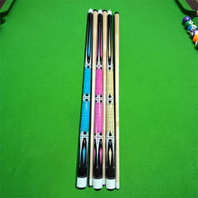 Load image into Gallery viewer, 1PC 145CM 13MM Big Head Fancy Nine Billiard Cue 1/2 Split Birch Cue Stick Billiards Accessories
