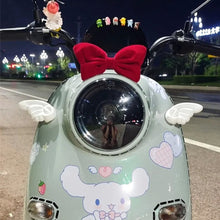 Load image into Gallery viewer, Cute Motorcycle Helmet Bow Decoration Electric Bike Helmet Bows Accessories Bowknot For Car Body Decoration Girl Women
