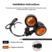 Load image into Gallery viewer, 2Pcs 12V Motorcycle LED Turn Signal Light Motor Flashing Light Clignotant Fit for Kawasaki Suzuki Yamaha
