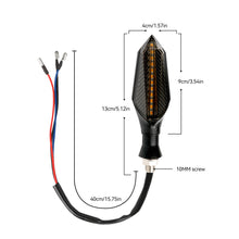 Load image into Gallery viewer, 2Pcs LED Motorcycle Turn Signal Lamp Sequential Flowing Flash Indicator Lights Running Light Motorcycle Tail Lights
