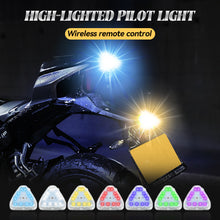 Load image into Gallery viewer, 7 Colors Car Motorcycle Wireless Remote Control Strobe Light LED Warning Lamp Triangle Navigation Lights
