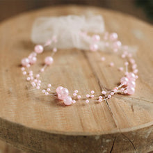Load image into Gallery viewer, Newborn Photography Props Toddler Girls Pearl Headband Baby Photoshoots Posing Photo Tieback Princess Hair Accessories
