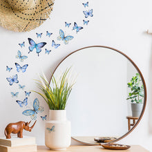 Load image into Gallery viewer, Luminous Blue Butterfly Wall Stickers Decor Butterflies for Bedroom Living Room Decoration Girls Room Wall Decals Daughter Room Wallpaper PVC Murals
