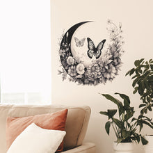 Load image into Gallery viewer, Personality Creative Moon Wreath Butterfly Bedroom Living Room Home Decoration Wall Stickers Wholesale Room Decoration
