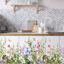Load image into Gallery viewer, DIY Wall Decals Mural PVC Wall Stickers Flowers Wall Stickers for Living Room Bedroom Kitchen Home Decor Wallpaper
