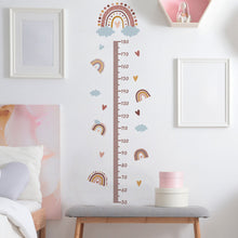 Load image into Gallery viewer, Rainbow Height Measurement Wall Stickers for Kids Room Height Ruller Grow Up Chart Wall Decals for Baby Nursery Room Decoration
