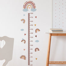 Load image into Gallery viewer, Rainbow Height Measurement Wall Stickers for Kids Room Height Ruller Grow Up Chart Wall Decals for Baby Nursery Room Decoration
