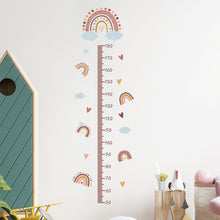 Load image into Gallery viewer, Rainbow Height Measurement Wall Stickers for Kids Room Height Ruller Grow Up Chart Wall Decals for Baby Nursery Room Decoration
