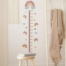 Load image into Gallery viewer, Rainbow Height Measurement Wall Stickers for Kids Room Height Ruller Grow Up Chart Wall Decals for Baby Nursery Room Decoration
