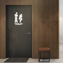 Load image into Gallery viewer, WC Toilet Entrance Sign Door Stickers For Public Place Home Decoration Creative Pattern Wall Decals Diy Funny Vinyl Mural Art
