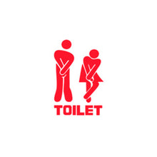 Load image into Gallery viewer, WC Toilet Entrance Sign Door Stickers For Public Place Home Decoration Creative Pattern Wall Decals Diy Funny Vinyl Mural Art
