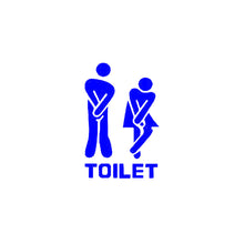 Load image into Gallery viewer, WC Toilet Entrance Sign Door Stickers For Public Place Home Decoration Creative Pattern Wall Decals Diy Funny Vinyl Mural Art
