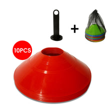 Load image into Gallery viewer, 10Pcs/ Set Kids Football Training Equipment for Pro Disc Cones Agility Exercise Obstacles Avoiding Sport Training Accessories

