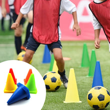 Load image into Gallery viewer, Sports Football Training Mark Bucket Cone Basketball Training Equipment Equipped With Cone Bucket Traffic Sign Safety Obstacle Bucket
