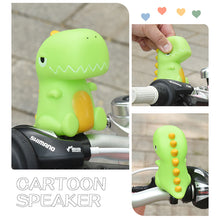 Load image into Gallery viewer, Cartoon Dinosaurs Bike Handlebar Decor Air Horn Children Balance Bike Scooter Bell Super Loud Bicycle Bell Bicycle Accessories
