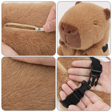 Load image into Gallery viewer, Capybara Car Tissue Boxes Plush Car Backseat Hanging Tissue Bag Box Plush holder cover Auto Toys Interior Decoration Accessories
