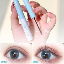 Load image into Gallery viewer, Fine Brush Head Eye Black Waterproof Sweat Proof Non Smudging Stretching Curling Non Fading Mascara Priming and Styling Liquid
