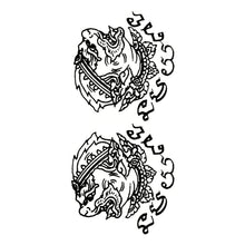 Load image into Gallery viewer, Creative Buddha Tiger Divine Beast Thai Tattoo Stickers Waterproof Tattoo Sticker Cartoon Butterfly Tattoo Stickers
