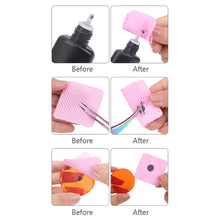Load image into Gallery viewer, 200Pcs Lint-Free Paper Cotton Wipes Eyelash Extension Glue Remover Pads Lashes Grafting Cleaning Glue Mouth Wipe Makeup Tool
