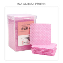 Load image into Gallery viewer, 200Pcs Lint-Free Paper Cotton Wipes Eyelash Extension Glue Remover Pads Lashes Grafting Cleaning Glue Mouth Wipe Makeup Tool
