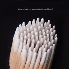 Load image into Gallery viewer, 100pcs Micro Wood Cotton Swab Eyelash Extension Tools Tatoo Microblading Cleaning Wooden Sticks Cosmetic Cotton Brush Buds Tip

