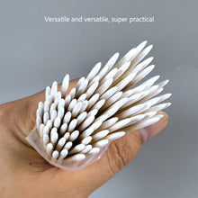 Load image into Gallery viewer, 100Pcs Disposable Ultra-small Cotton Swab Brush Lint Free Micro Wood Makeup Brushes Eyelash Extension Glue Removing Tools
