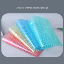 Load image into Gallery viewer, 20 Pieces A4 Twill Waterproof Snap Buckles Large Capacity Office Materials Student Test Paper Bags Transparent File Bags

