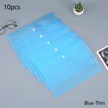 Load image into Gallery viewer, 20 Pieces A4 Twill Waterproof Snap Buckles Large Capacity Office Materials Student Test Paper Bags Transparent File Bags
