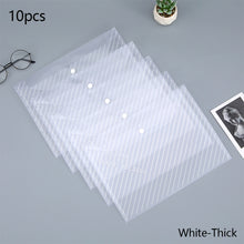 Load image into Gallery viewer, 20 Pieces A4 Twill Waterproof Snap Buckles Large Capacity Office Materials Student Test Paper Bags Transparent File Bags
