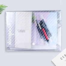 Load image into Gallery viewer, 20 Pieces A4 Twill Waterproof Snap Buckles Large Capacity Office Materials Student Test Paper Bags Transparent File Bags
