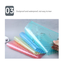Load image into Gallery viewer, 20 Pieces A4 Twill Waterproof Snap Buckles Large Capacity Office Materials Student Test Paper Bags Transparent File Bags

