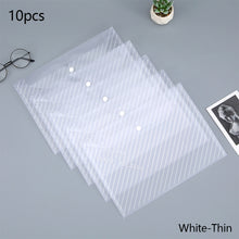 Load image into Gallery viewer, 20 Pieces A4 Twill Waterproof Snap Buckles Large Capacity Office Materials Student Test Paper Bags Transparent File Bags
