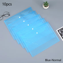 Load image into Gallery viewer, 20 Pieces A4 Twill Waterproof Snap Buckles Large Capacity Office Materials Student Test Paper Bags Transparent File Bags
