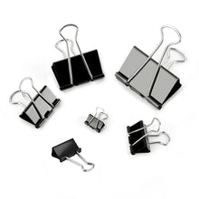 Load image into Gallery viewer, 10pcs/lot Binder Clips Metal Fold Back Clips Small Paper Clip Clamp 15/19/25/32mm Office Clip for Home School Office Storage
