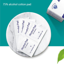 Load image into Gallery viewer, 100/50pcs Disposable Alcohol Cotton Pads Disinfectant Wipe Alcohol Tablets Home Outdoor Cleaning Care Tools
