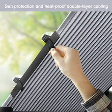Load image into Gallery viewer, 18"/26"/28"/31" Car Windshield Sunshade Automatic Retractable SUV Truck Front Side Rear Window UV Protection Insulation Heat Curtain Shading

