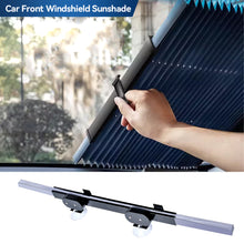 Load image into Gallery viewer, 18"/26"/28"/31" Car Windshield Sunshade Automatic Retractable SUV Truck Front Side Rear Window UV Protection Insulation Heat Curtain Shading
