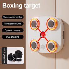 Load image into Gallery viewer, Children's Smart Music Boxing Target With Lights And Half Finger Gloves Home Exercise Decompression Bluetooth Training Wall Target Free Of Punching
