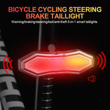 Load image into Gallery viewer, 1PC Multi-Function Wireless Remote Control Steering Brake Taillight USB Charging With Electric Bell Waterproof Night Riding Safety LED Warning Light
