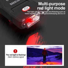 Load image into Gallery viewer, 1PC Dual Light Source Hat Clip Light Wave Hand Sensing Outdoor Red Mosquito Repellent Light Ultra-Light Portable Waterproof Headlight
