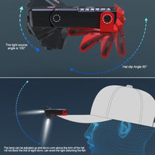 Load image into Gallery viewer, 1PC Dual Light Source Hat Clip Light Wave Hand Sensing Outdoor Red Mosquito Repellent Light Ultra-Light Portable Waterproof Headlight
