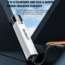 Load image into Gallery viewer, Portable Multi-Function Flashlight With Power Bank Function Outdoor Camping Hiking G3 Light Bead Glare Flashlight USB Charging
