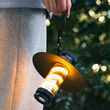 Load image into Gallery viewer, Multifunction Outdoor Retro Atmospheric Camping Light With Removable Lampshade Waterproof LED Flashlight With Hand Cord USB Charging
