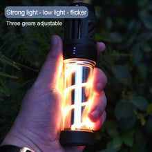 Load image into Gallery viewer, Multifunctional LED Camping Light With Mosquito Repellent Mat Triangle Stand Portable Outdoor Tent Canopy Atmosphere Light Flashlight Type-C Charging

