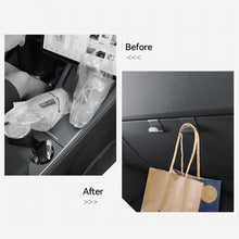 Load image into Gallery viewer, 2Pcs Car Glove Box Hidden Hooks Passenger Purse Bag Hanger Hat Holder Interior Storage Umbrella Auto Accessories For Tesla Highland Model 3 2023 Model S X
