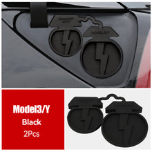 Load image into Gallery viewer, 2Pcs/Set Car Silicone Charging Port Waterproof Cover Charger Hole Protector Dustproof Cap for Tesla Model Y/3
