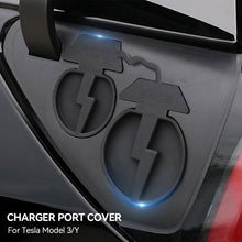 Load image into Gallery viewer, 2Pcs/Set Car Silicone Charging Port Waterproof Cover Charger Hole Protector Dustproof Cap for Tesla Model Y/3
