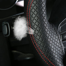 Load image into Gallery viewer, 38cm Soft Leather DIY Car Steering Wheel Cover Steering Braid Wheel Cover Cubre Anti-Slip Auto Car Wheel Cover Interior Accessories
